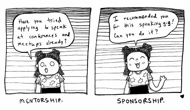 The difference between mentorship and sponsorship